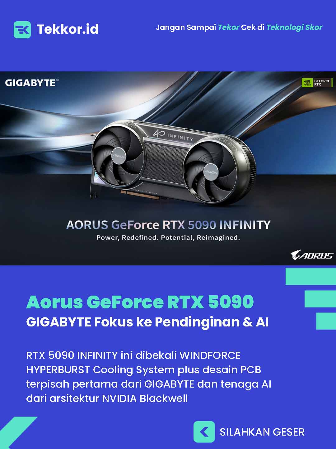GIGABYTE Pamer AORUS RTX 5090 INFINITY di CES 2026