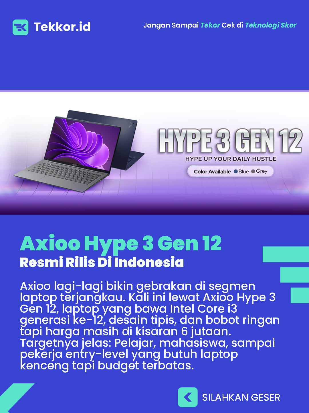 Axioo Hype 3 Gen 12 Resmi Hadir Di Indonesia