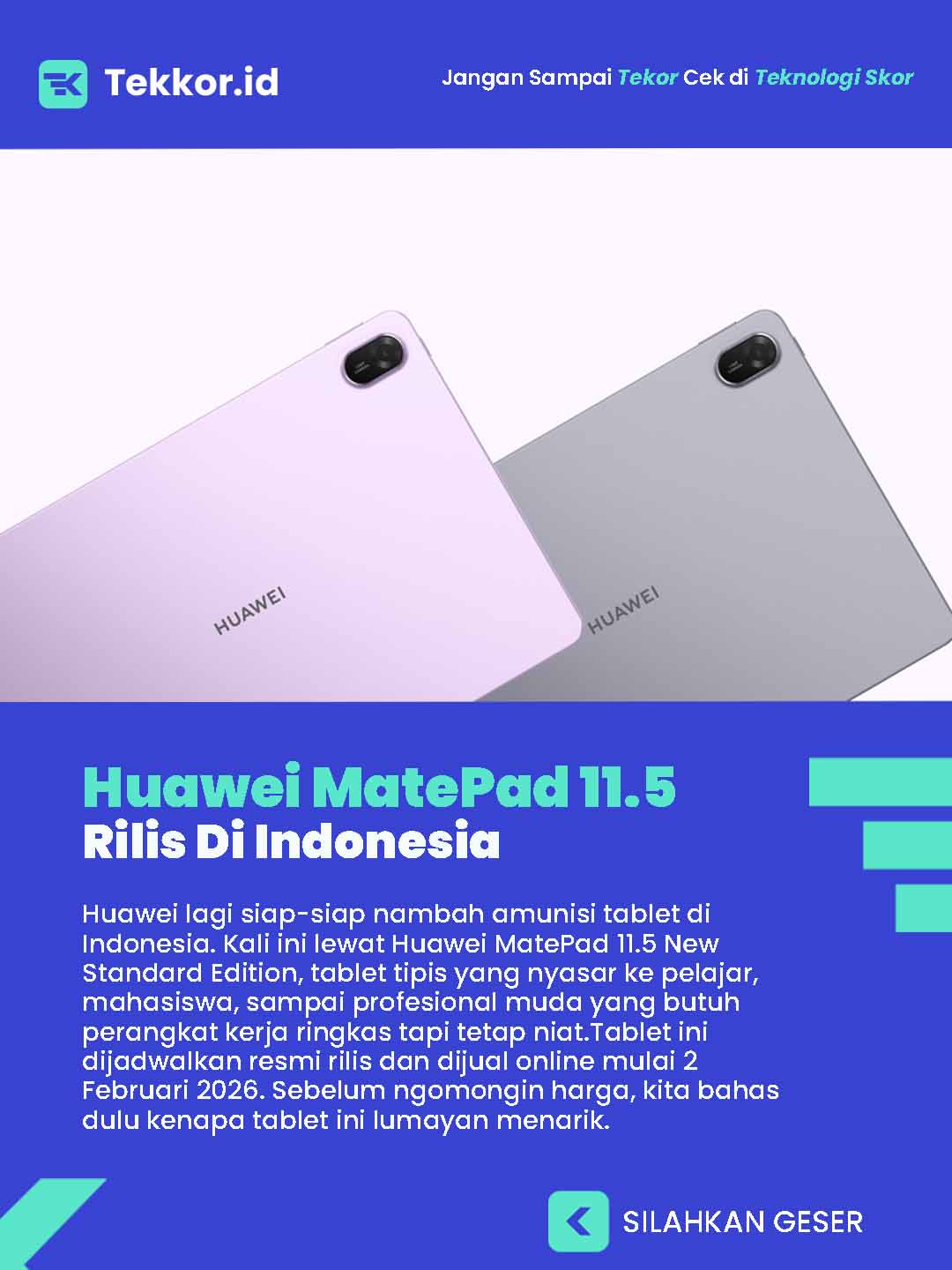 Huawei MatePad 11.5 SE Resmi Masuk Indonesia