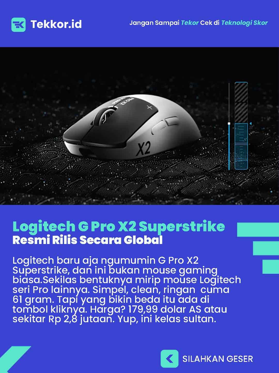 Logitech G Pro X2 Superstrike Resmi Rilis Secara Global