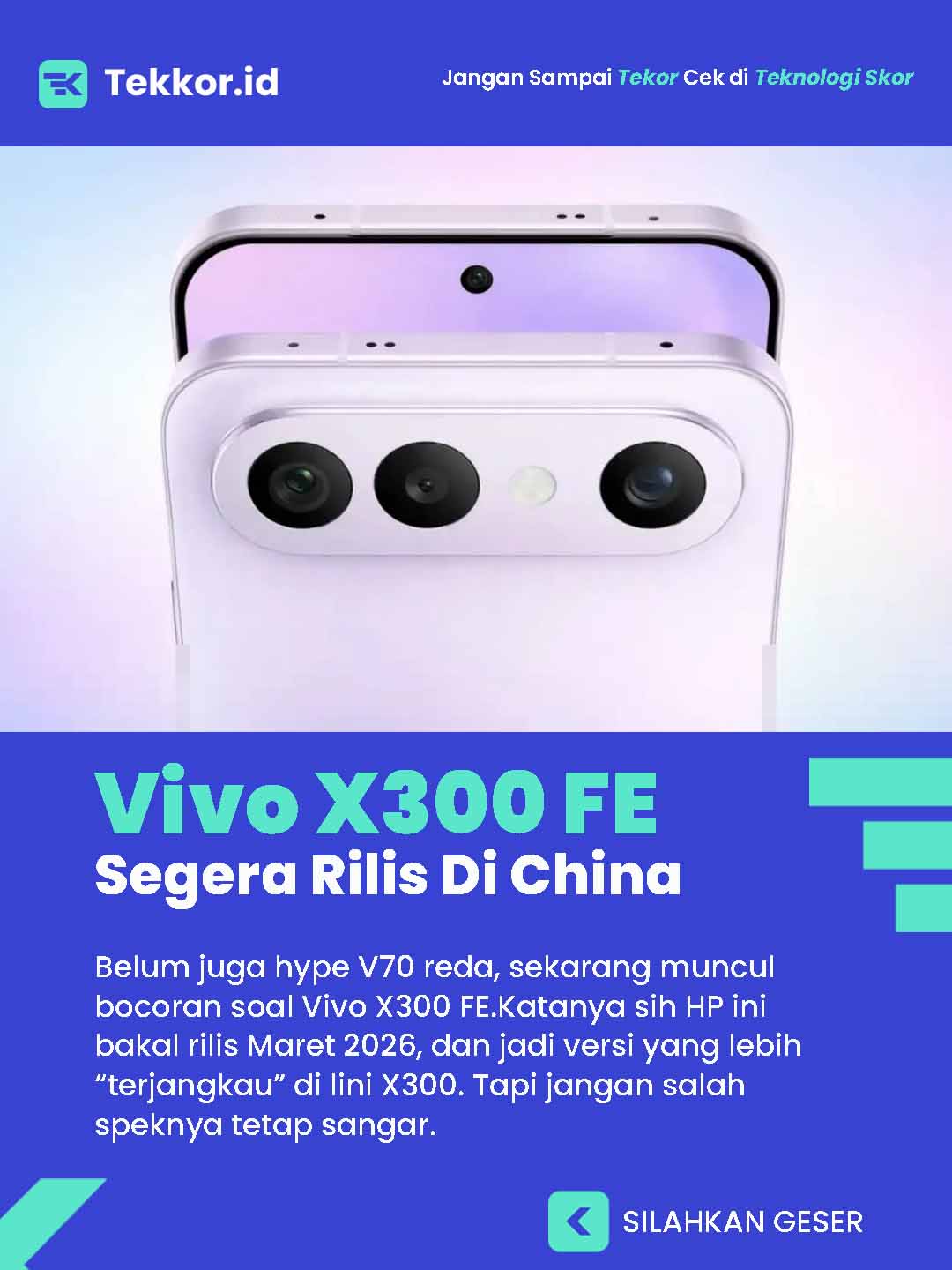 Vivo X300 FE Siap Rilis Di China!