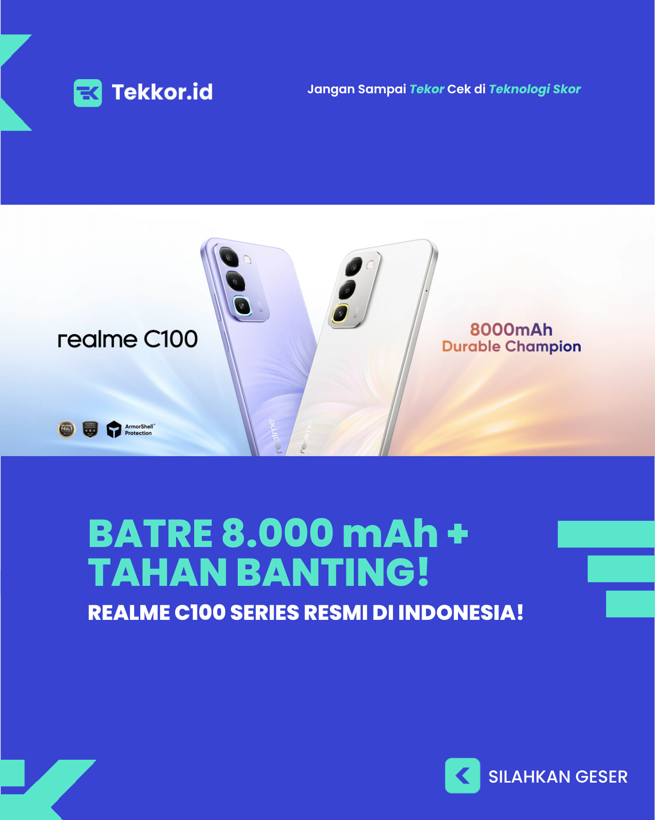 REALME C100 SERIES: HP ‘TANK’ DENGAN BATERAI MONSTER!