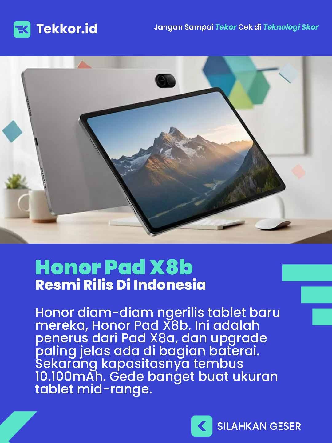 Honor Pad X8b Siap Masuk Indonesia?