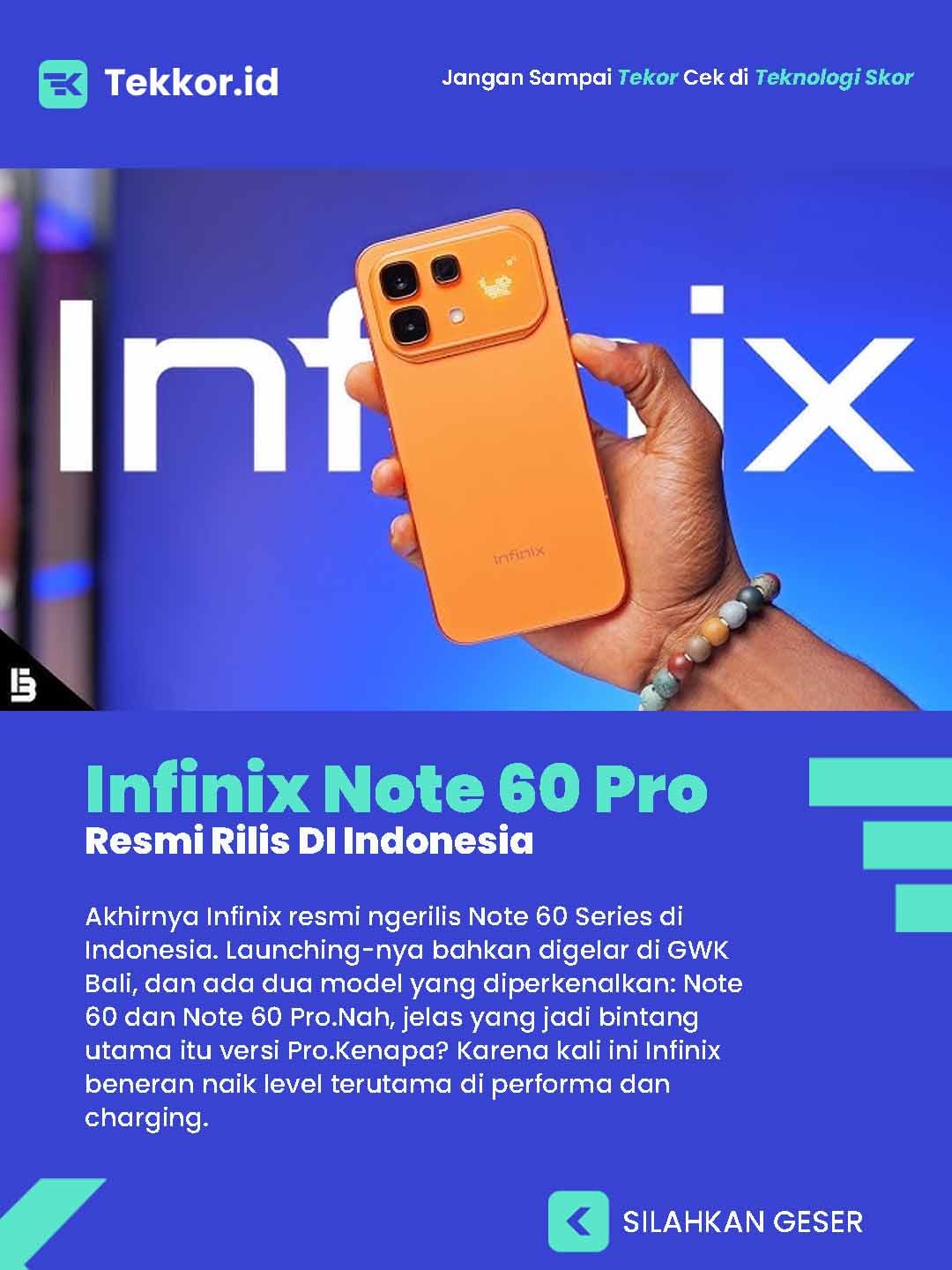 Infinix Note 60 Pro Resmi di Indonesia
