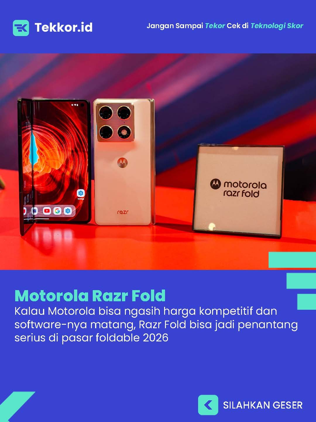 Motorola resmi ngenalin Razr Fold!