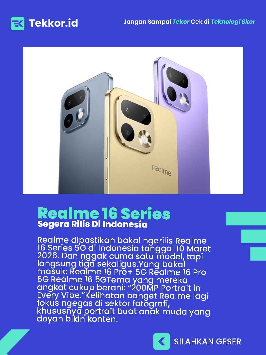 Realme 16 Series 5G Segera Rilis Di Indonesia!