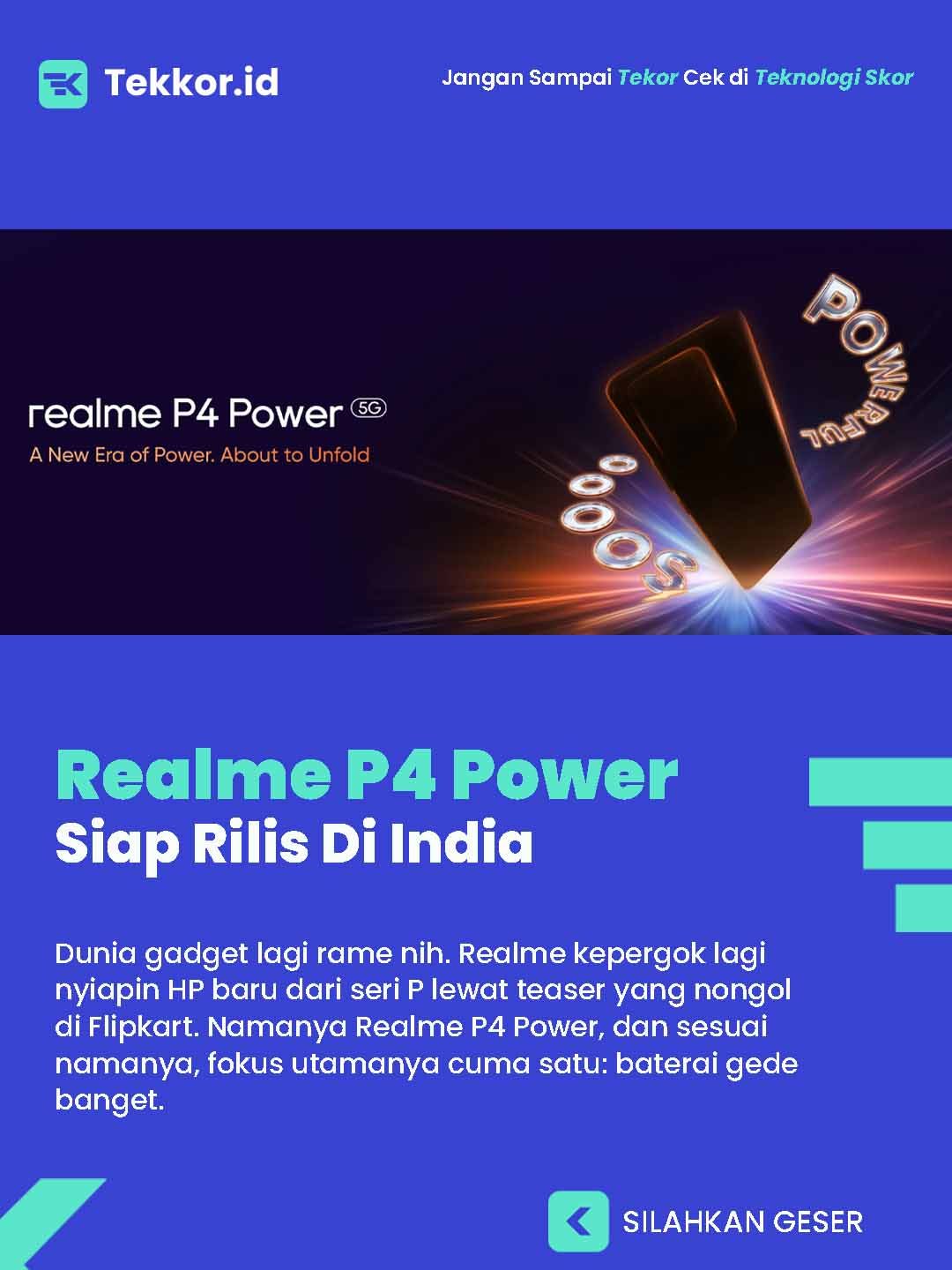 Realme P4 Power rilis di India!