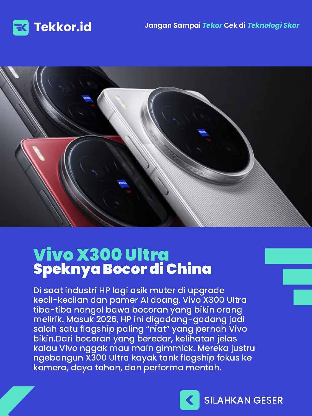 Vivo X300 Ultra Bocor Di China